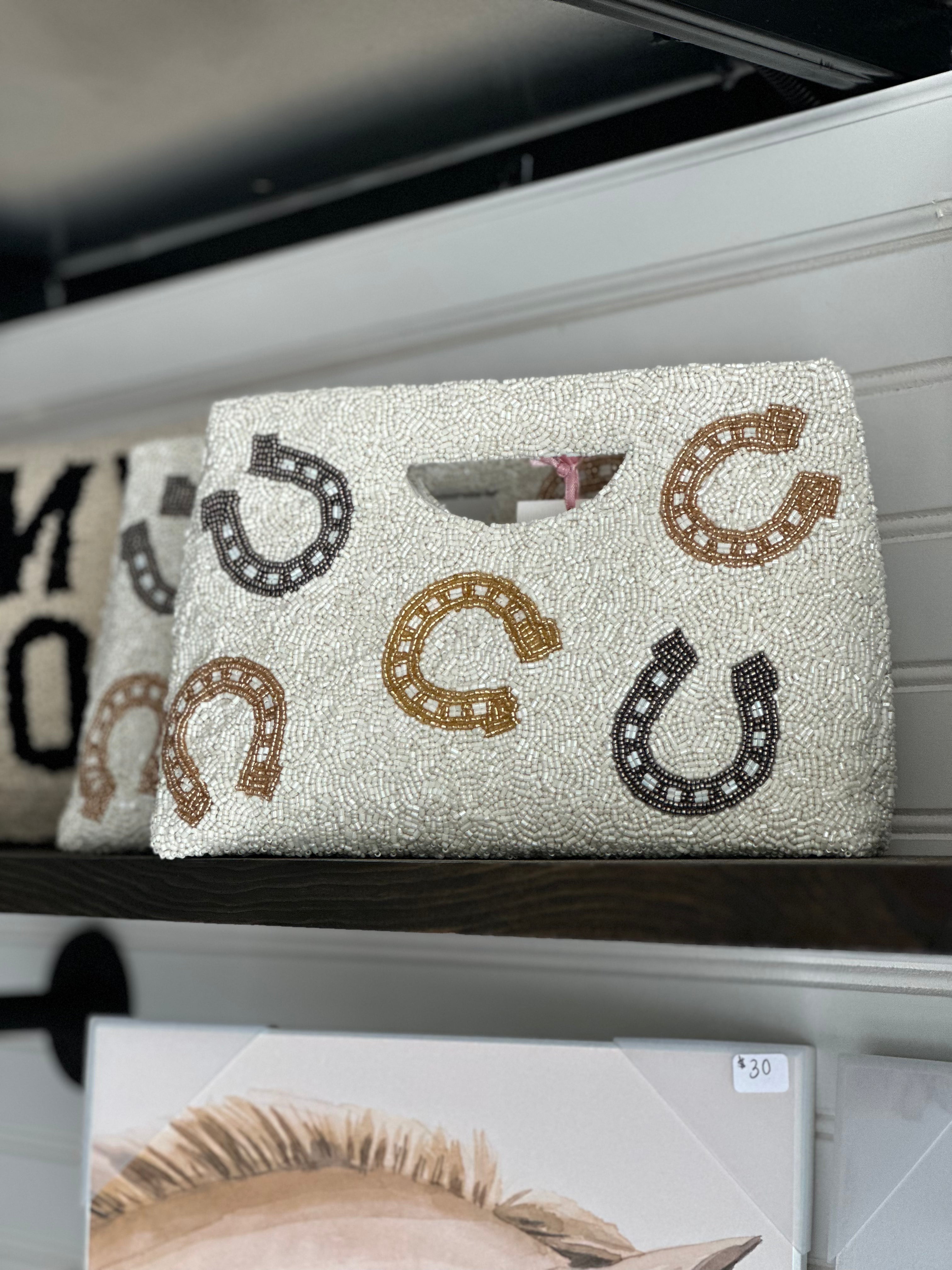 Beaded Horseshoe Clutch - Stylish In The Saddle