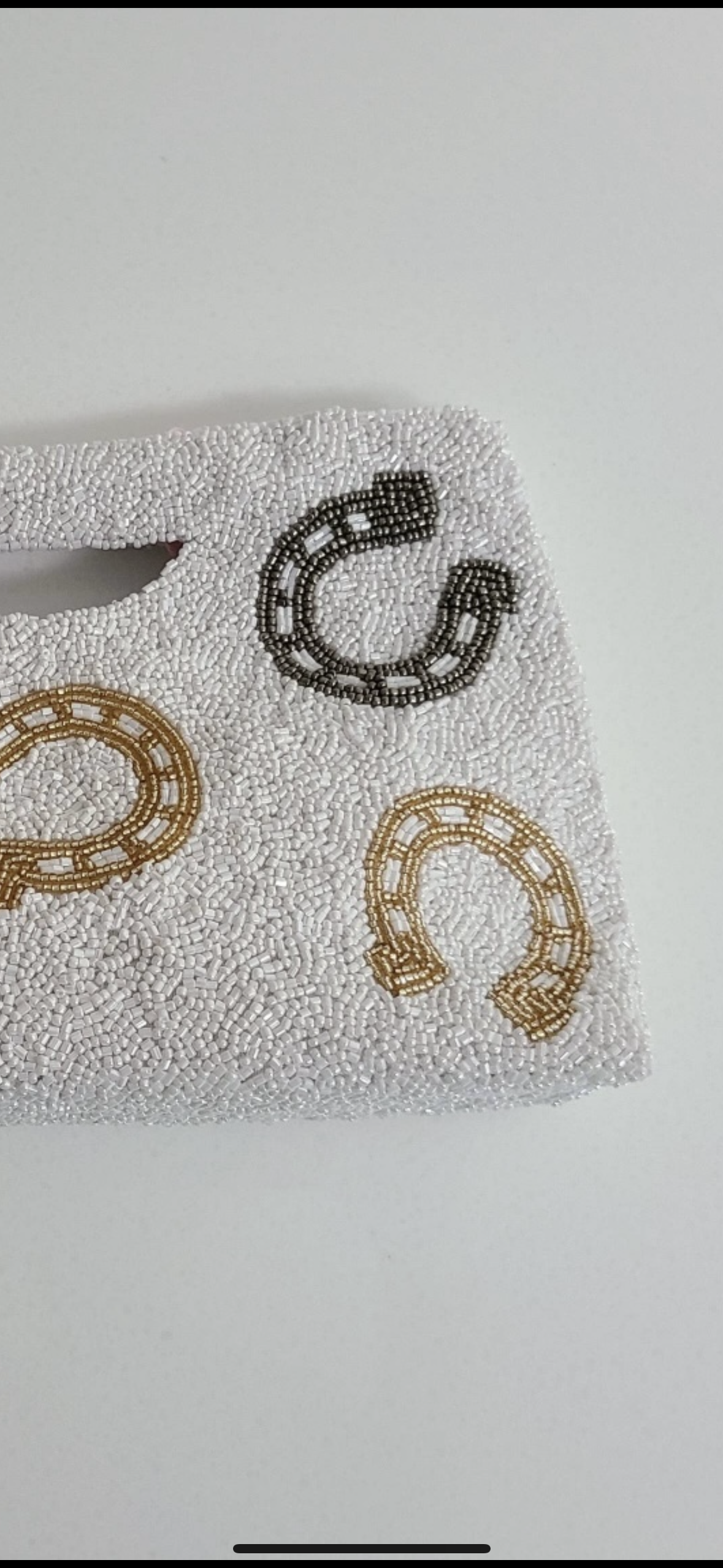 Beaded Horseshoe Clutch - Stylish In The Saddle