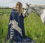 Equestrian Jumping Blanket- Navy