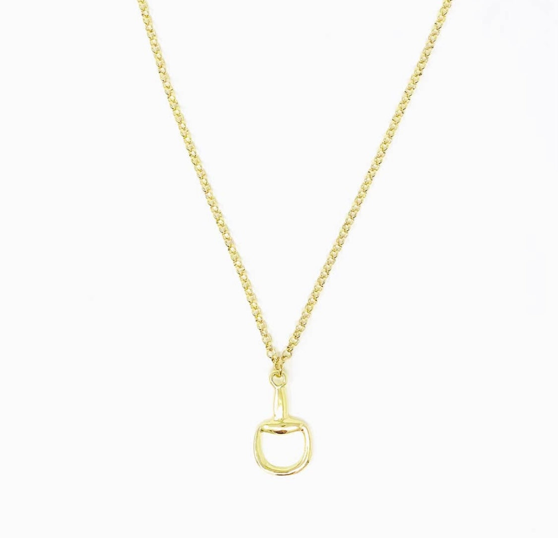 Snaffle Bit Gold or Silver Equestrian Necklace - Stylish In The Saddle