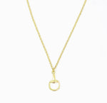 Snaffle Bit Gold or Silver Equestrian Necklace