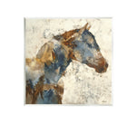 Hamilton Abstract Blue Brown Horse Art
