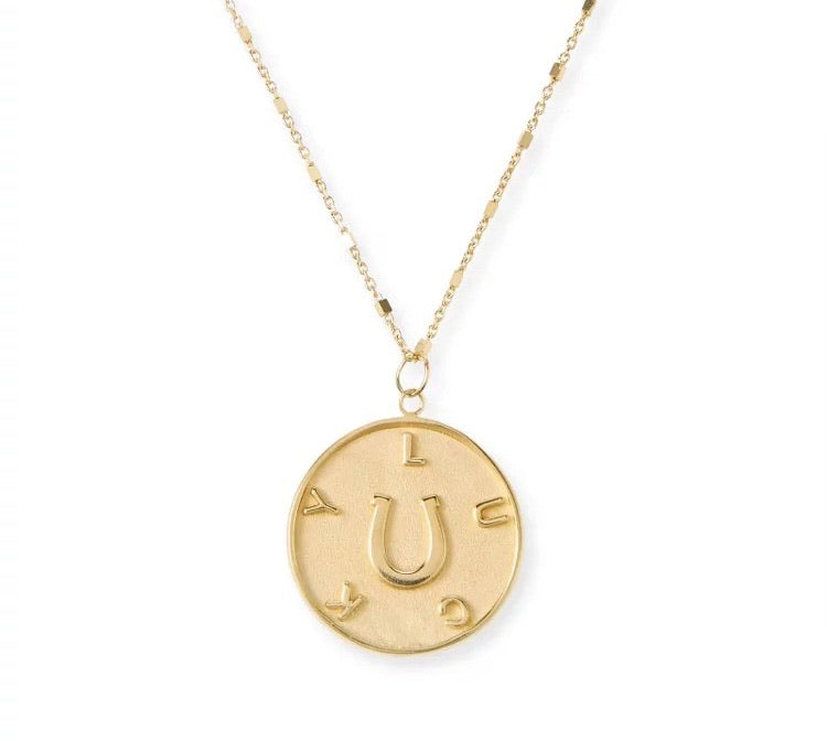 Lucky Gold Horseshoe Necklace - Stylish In The Saddle
