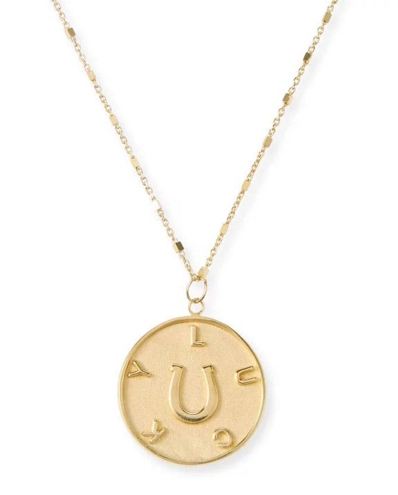 Lucky Gold Horseshoe Necklace - Stylish In The Saddle