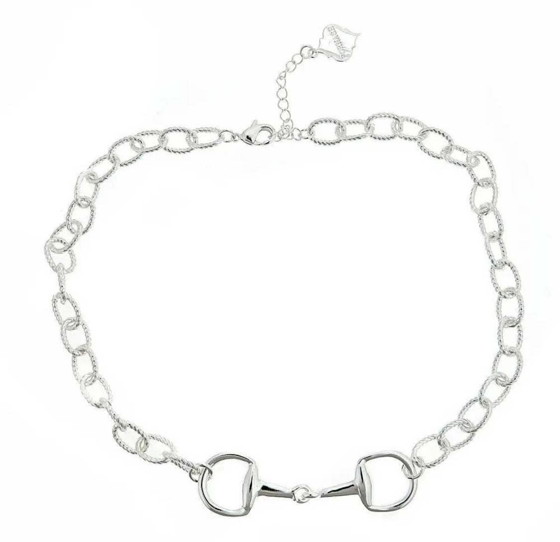 Snaffle Bit Gold or Silver Equestrian Necklace - Stylish In The Saddle