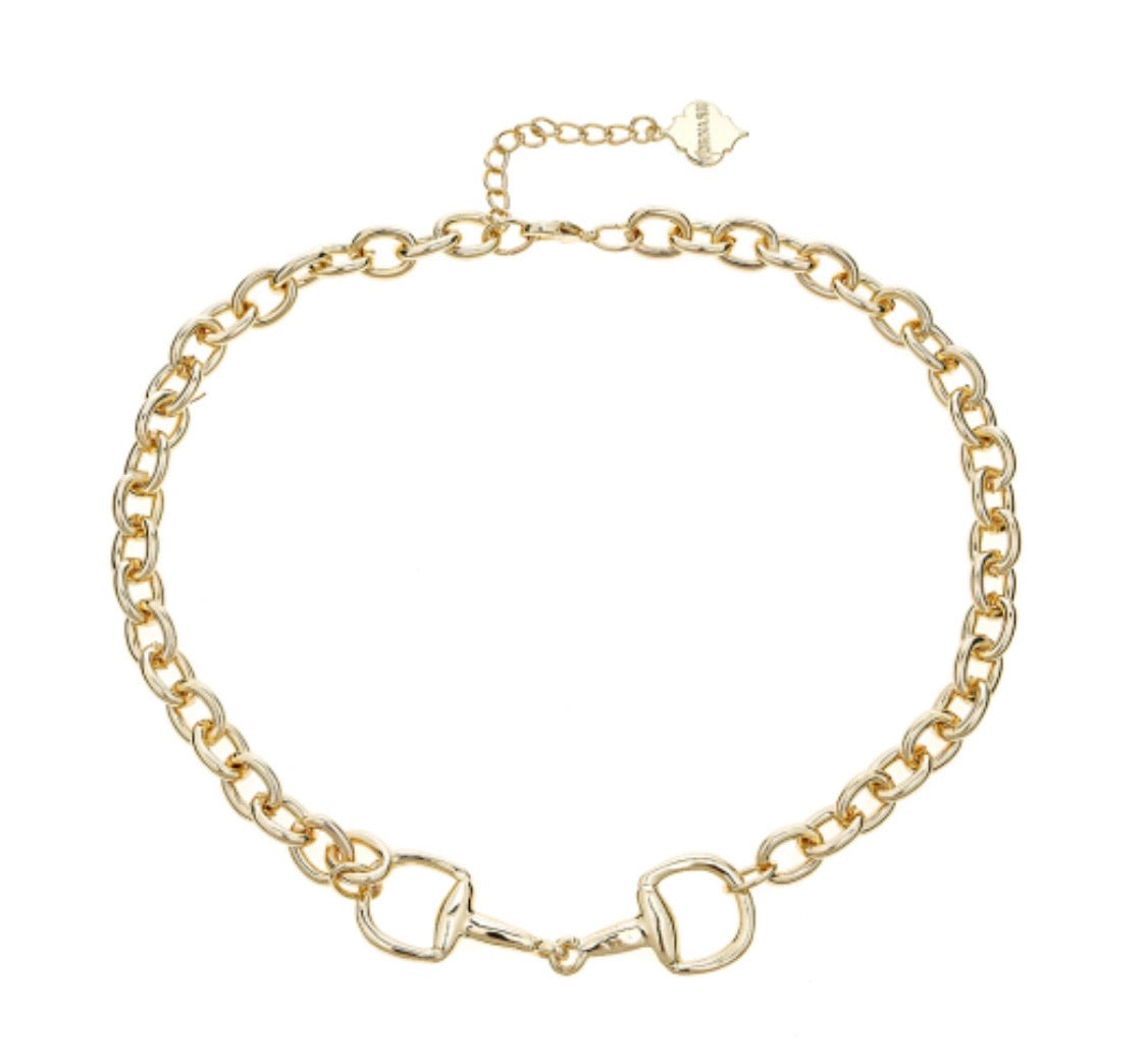 Snaffle Bit Gold or Silver Equestrian Necklace - Stylish In The Saddle