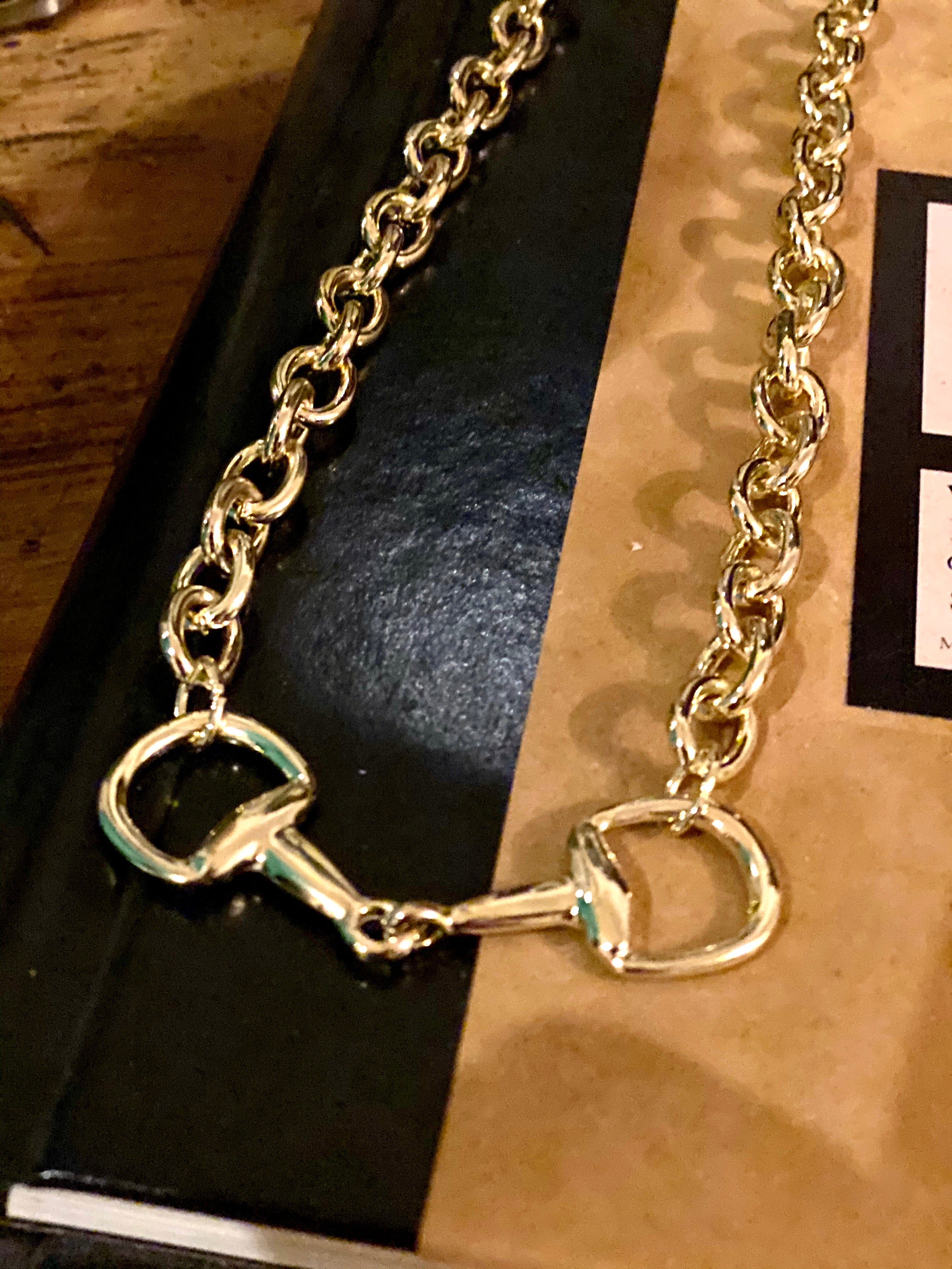 Snaffle Bit Gold or Silver Equestrian Necklace - Stylish In The Saddle